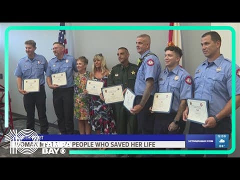Sarasota woman meets first responders who saved her life