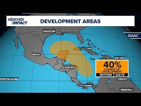 Tropical update: Area in western Caribbean has 40% chance of development