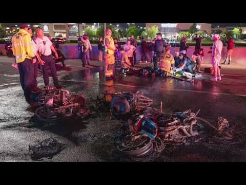 Fort Worth father recovering after fiery motorcycle crash on I-35W