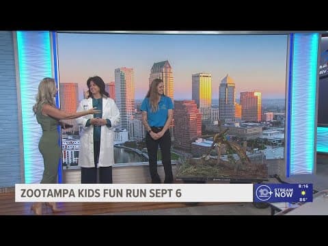 ZooTampa stops by the studio with a ssspecial friend and highlights upcoming Kids Fun Rrun