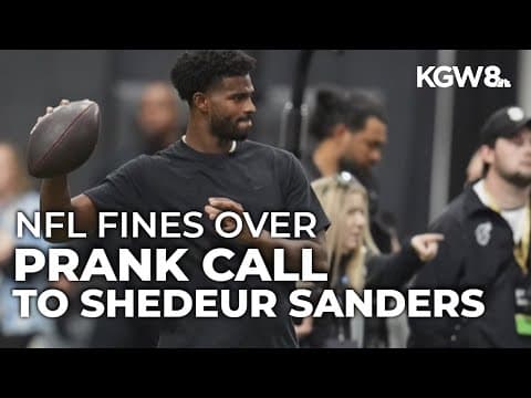 Falcons fined $250K for draft day prank involving Shedeur Sanders