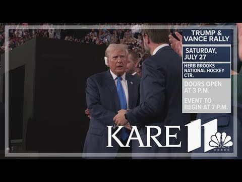 Trump, Vance plan weekend stop in Minnesota