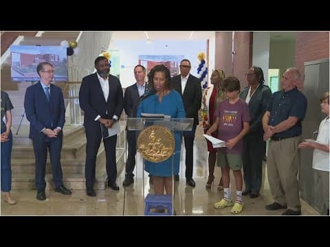 Mayor Bowser cuts ribbon on new DC elementary school addition