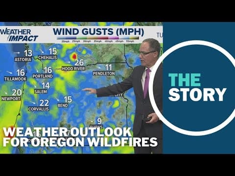 Weather outlook for wildfires burning across Oregon