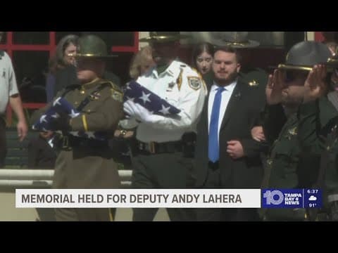 Memorial held for Deputy Andy Lahera