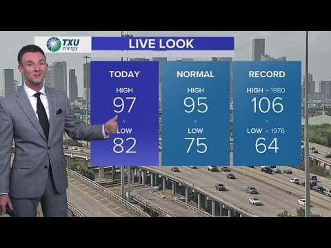 Houston breaks streak of consecutive 100-degree days