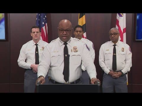 Prince George’s County Police holds a news conference about incident where an officer was struck by