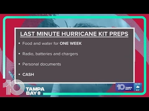 What you need in your hurricane kit