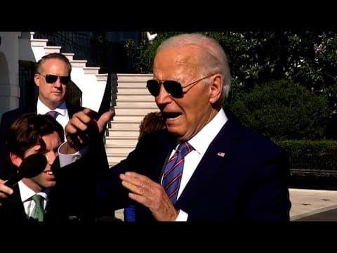 President Joe Biden speaks about Kamala Harris, Donald Trump debate to reporters