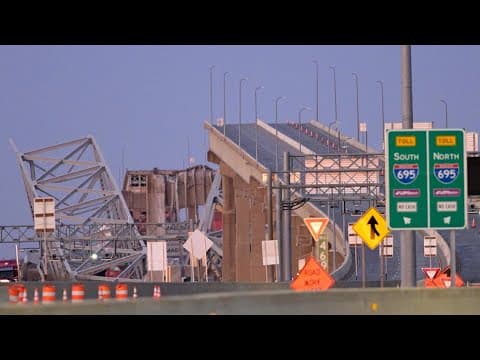 Officials provide another update on search and rescue efforts following Baltimore bridge collapse