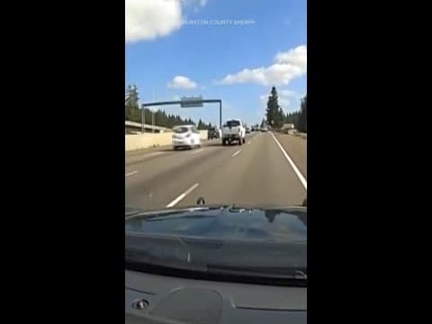 Dash cam footage captures Thurston County high-speed chase