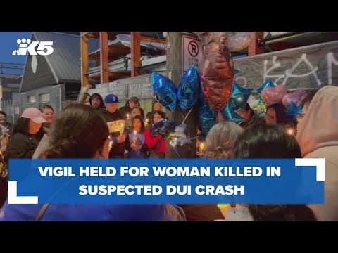 Family and friends hold vigil to remember woman killed in suspected DUI crash
