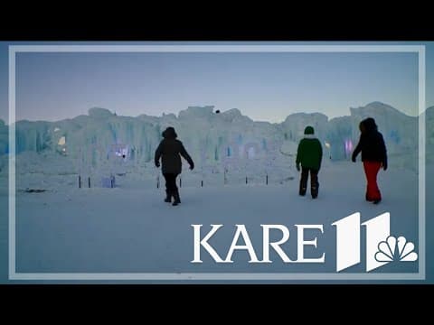 Minnesotans embrace bitter cold at ice attractions