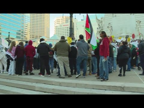 Rally in support of Gaza, call for cease fire in Indianapolis
