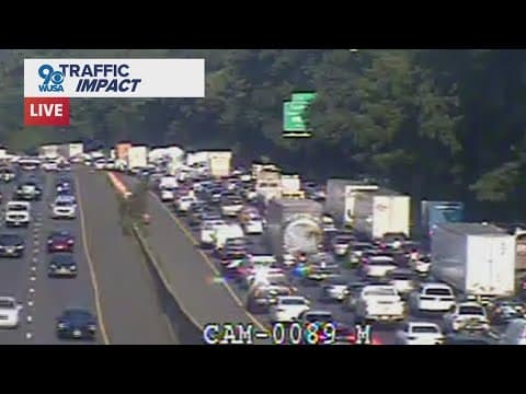 Beltway outer loop crash causing delays in the DMV