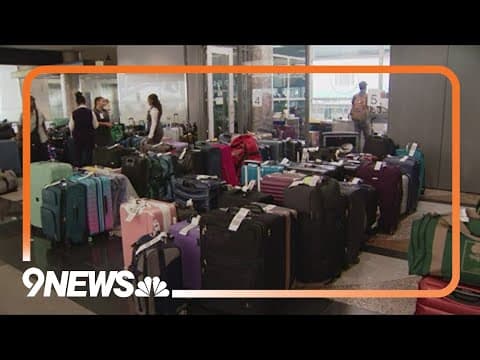 Unattended luggage piles up at DIA as Delta recovers from IT outage