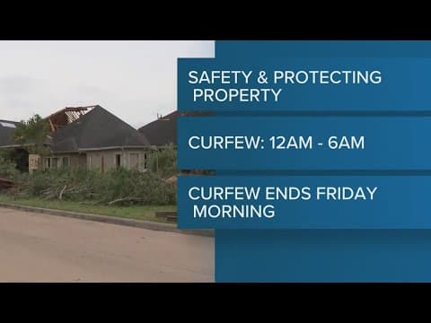 Temporary curfew in effect for City of Waller following storm