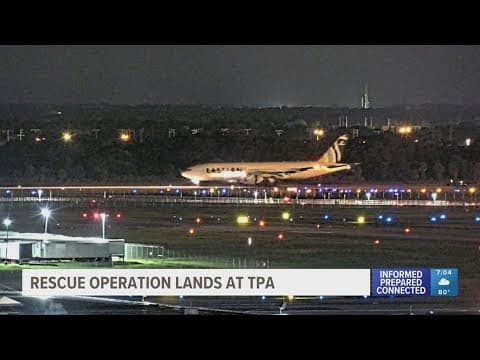 Rescue flight carrying Americans in Israel lands at Tampa International Airport