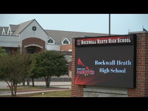 Rockwall ISD investigating after antisemitic flags were hung outside high school