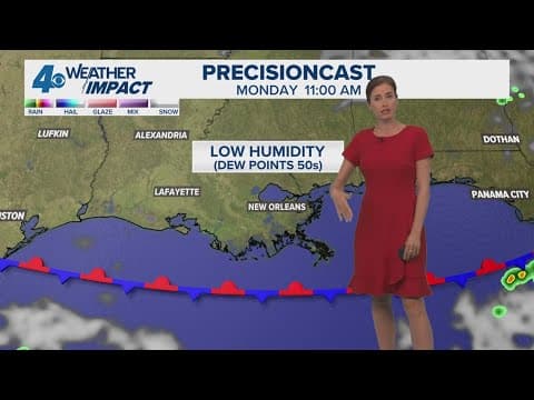 New Orleans Weather: Drop in humidity for late Sunday and Monday