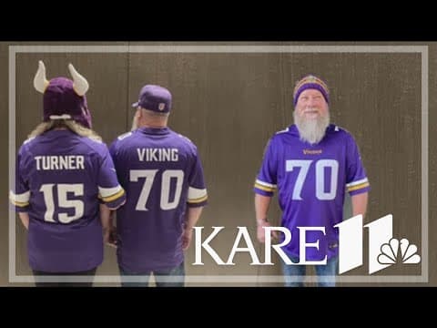 Fans are buzzing after the Vikings win Sunday night over the Packers, including one man named Viking