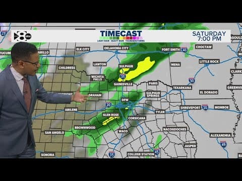 DFW Weather: Rain chances move through DFW this weekend
