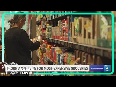 Florida ranks No. 5 for most-expensive groceries in the US