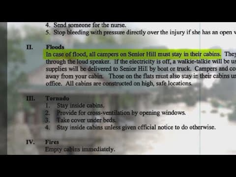 Camp Mystic’s emergency plan was one page, never mentions ‘evacuation’ of campers