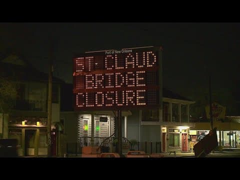 St. Claude Ave Bridge expected to reopen at midnight