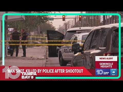 Police chief: Man killed in Tampa officer-involved shooting was wanted for stabbing woman in front o