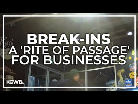 Break-ins target new businesses in Southwest Portland