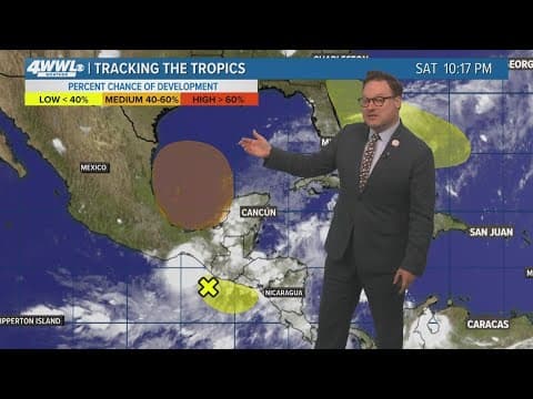 Saturday 10 PM Tropical Update: Watching possible development in Bay of Campeche and southwestern Gu