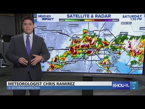 Tracking storms, showers in the Houston area, plus a look at Beryl