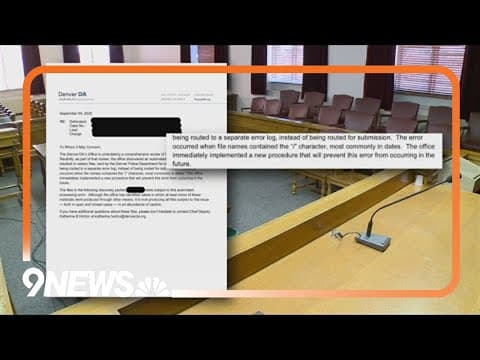 Denver prosecutors mistakenly withheld documents from defense attorneys in hundreds of cases