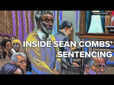 Inside the Diddy sentencing: Court sketches of Sean Combs