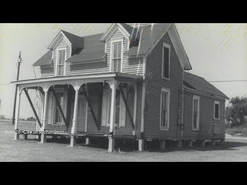 A historic home in North Texas is moving to a new location