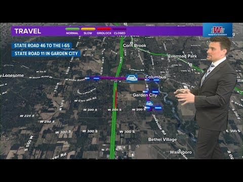 High water keeping many roads across Indiana closed thru Monday | Traffic Update