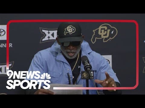 Deion Sanders holds press conference ahead of Colorado Buffaloes 2024 season opener