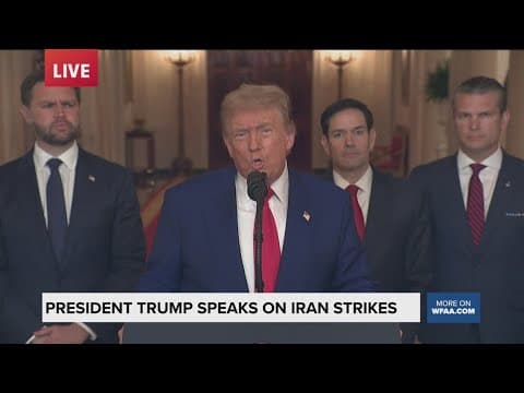 President Trump addresses nation following U.S. attack on Iran nuclear sites