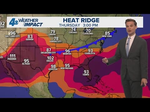 New Orleans Weather Impact: Heat Advisory continues with pop up storms possible