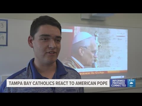 Catholics in Tampa Bay celebrate historic election of first American pope