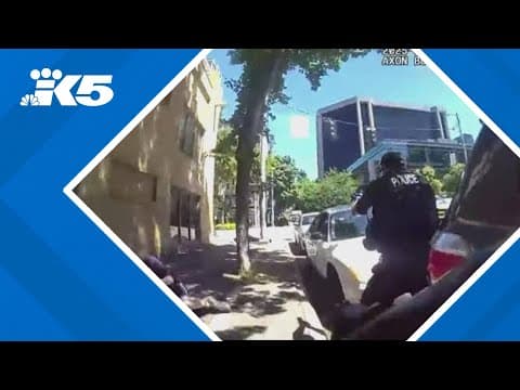 New video shows Seattle police firing at suspect