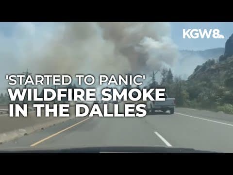 Videos show near-zero visibility on I-84 due to thick wildfire smoke