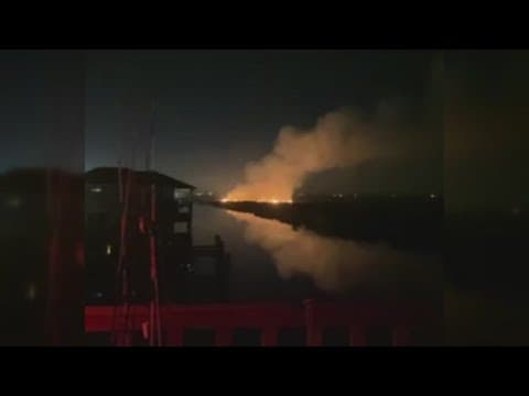 Fireworks may have caused Slidell marsh fire