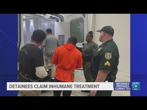 Alligator Alcatraz detainees claim food has maggots, water access restricted in ICE facility