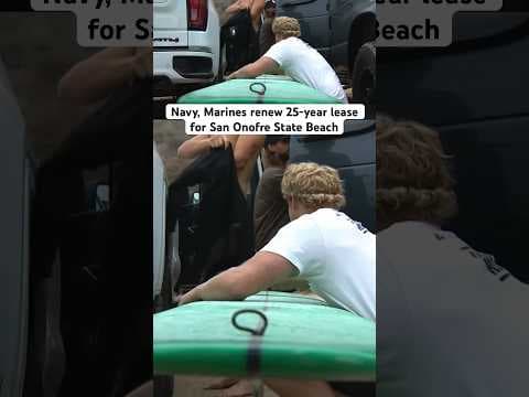 Campers and surfers can make their way to the surf breaks at San Onofre State Beach for Labor Day.