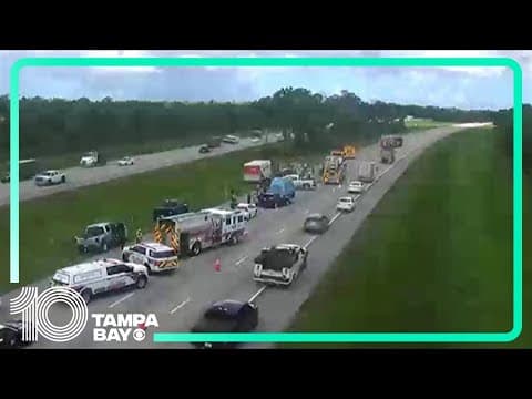 Crash on I-75 in Sarasota County blocks traffic