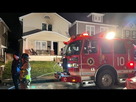 1 found dead inside burning home in west Columbus