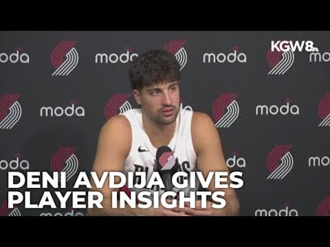 Deni Avdija talks game development | Portland Trail Blazers Media Day
