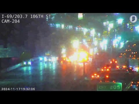 Police searching for driver who took off from officers and caused a crash on I-69 in Fishers